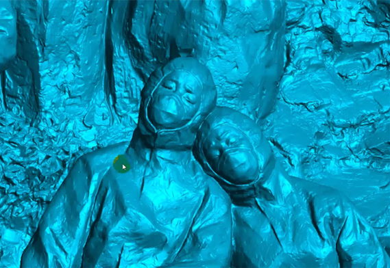 Kablosuz 3D tarama ger&ccedil;ek zamanlı ekran