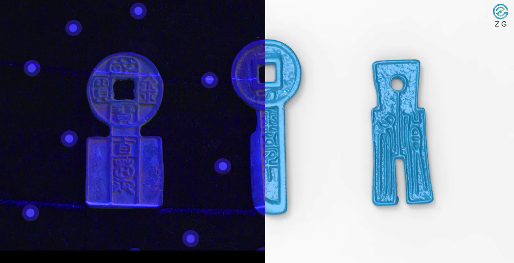 Antik Sikkelerin Detaylı 3D Modeli