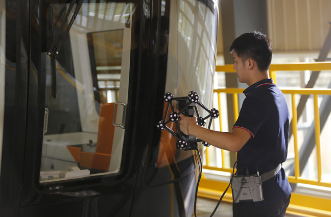 3D &ouml;l&ccedil;&uuml;m ve muayene i&ccedil;in kablosuz 3D lazer taraması